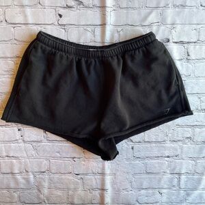 Gym Shark Women's Sweat Shorts Black Size Large Workout Lounge Pockets